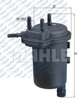 MAHLE KL430 Mazot Filtresi Deliksiz Micra Iii-Note-Juke 1.5 K9k